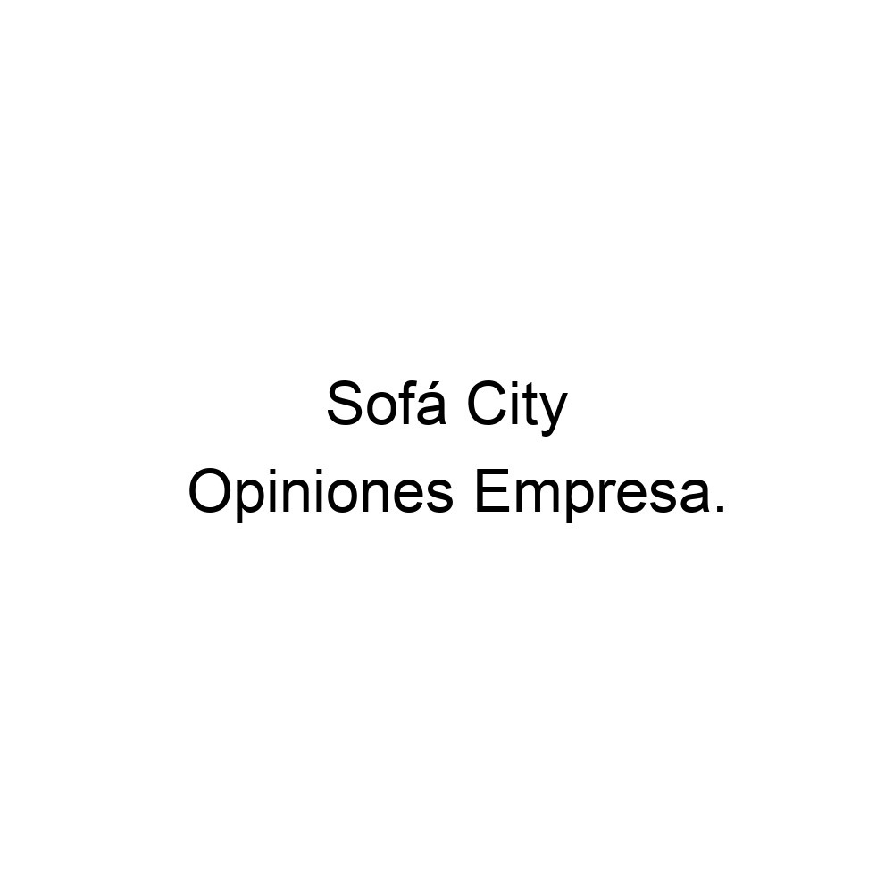 Opiniones Sofá City, Cubellas ▷ 938950022